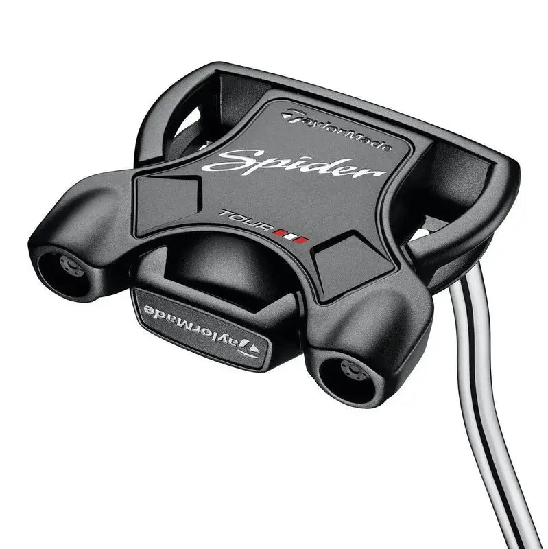 TaylorMade Spider Tour Black Putter  Double-Bend Shaft, High-MOI Mallet, Tour-Validated Alignment