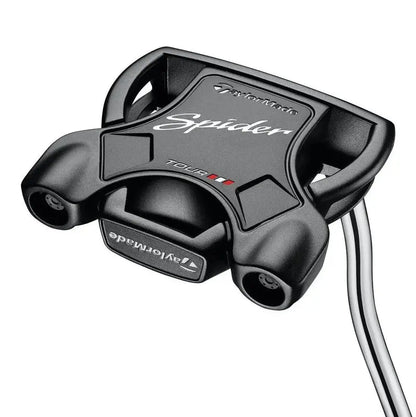 TaylorMade Spider Tour Black Putter  Double-Bend Shaft, High-MOI Mallet, Tour-Validated Alignment