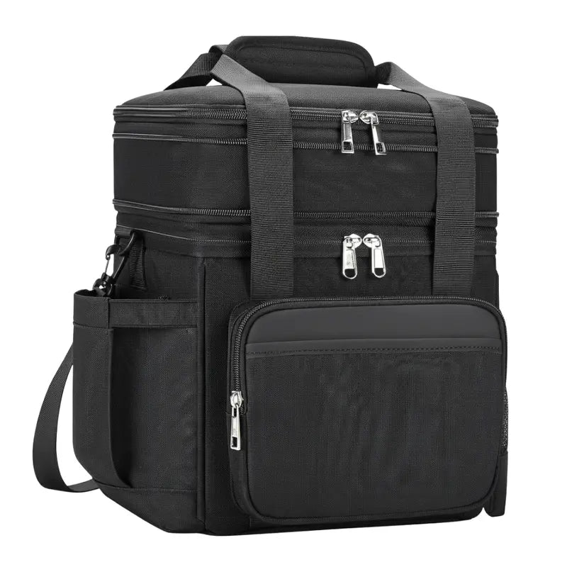 Expandable Insulated Lunch Bag  Dual Capacity (15L/22L), Leak-Resistant Design