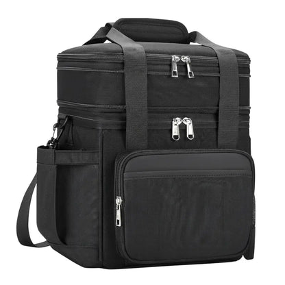 Expandable Insulated Lunch Bag  Dual Capacity (15L/22L), Leak-Resistant Design