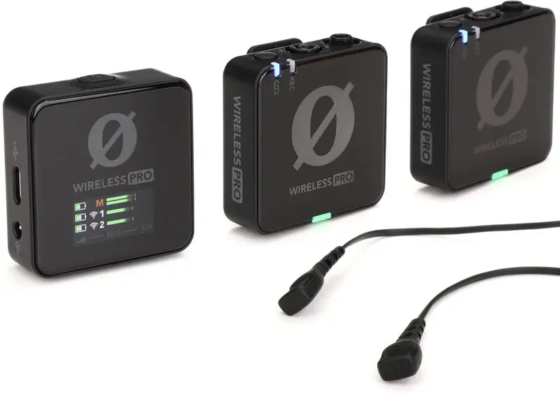 RODE Wireless PRO Microphone System with 2.4 GHz Transmission, 40-Hour Recording, Lavalier Mics & Accessory Kit
