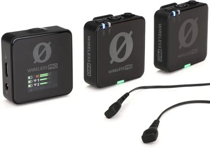 RODE Wireless PRO Microphone System with 2.4 GHz Transmission, 40-Hour Recording, Lavalier Mics & Accessory Kit