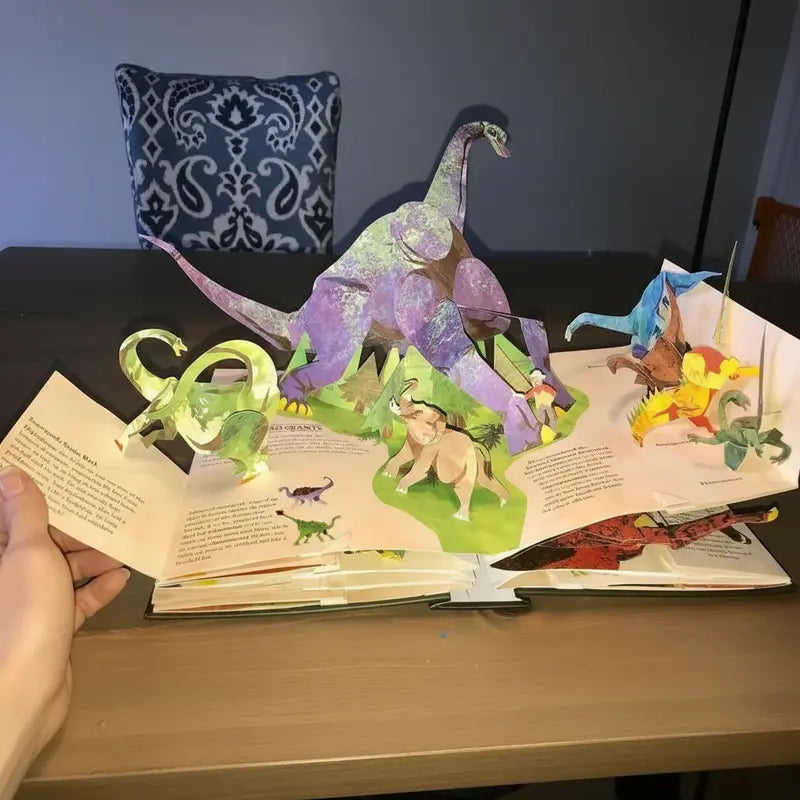 Jurassic Pop-Up: 3D Illustrated Dinosaur Book  Interactive Fold-Out Prehistoric Scene Collection