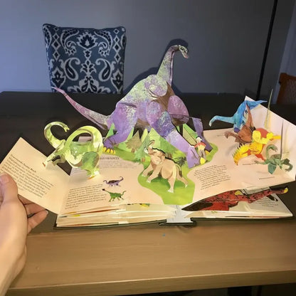 Jurassic Pop-Up: 3D Illustrated Dinosaur Book  Interactive Fold-Out Prehistoric Scene Collection