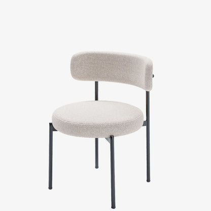 Lot de 2 chaises de table velours cr me Scarlett