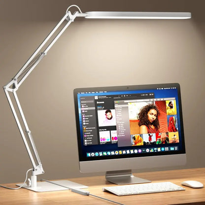 Adjustable LED Desk Lamp for Home Office  5 Color Temperatures & 11-Step Dimming