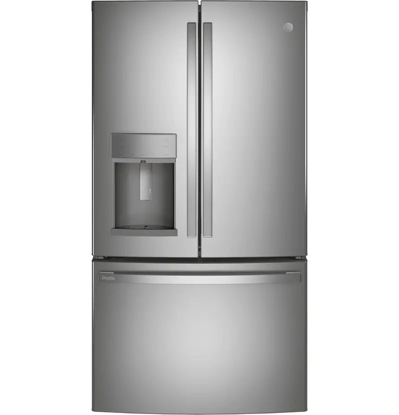 GE Profile ENERGY STAR French-Door Refrigerator | 27.7 Cu. Ft. Fingerprint-Resistant Counter-Depth Model with Advanced Cooling & Smart Features