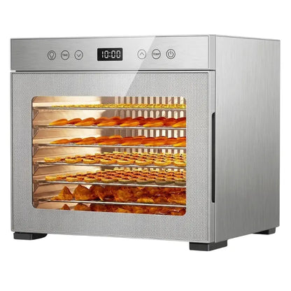 650-Watt 8-Tray Dehydrator with Precision Temp Control and Delay Start Function
