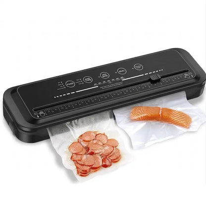 80kPa Compact Vacuum Sealer with Integrated Cutter and Versatile Seal Settings