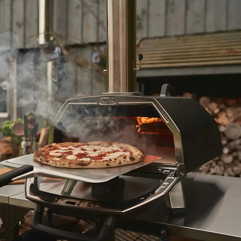 Ooni Karu 12 Portable Outdoor Pizza Oven  Wood & Gas Compatible, 12-Inch Capacity, 60-Second Baking