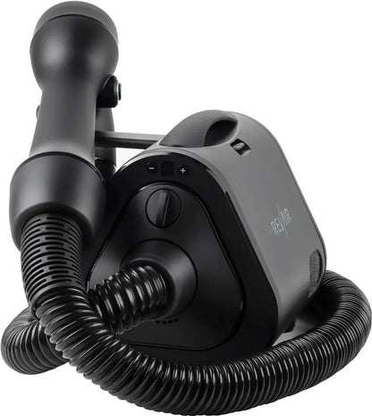 Reverse-Air Ionic Hair Dryer with Integrated Styling Clips  Matte Black Finish