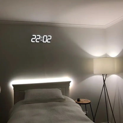 Large-Display Digital Wall Clock  Bright LED Readability