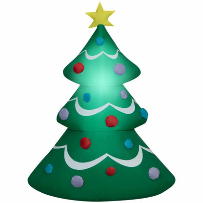 4ft Airblown Christmas Tree with LED Lights for Indoor/Outdoor Decor