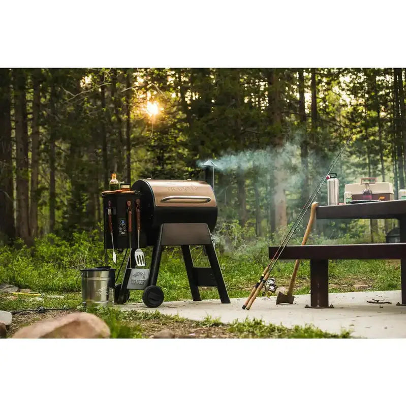 Pro Series 22-Inch Bronze Pellet Grill with Precision Temperature Control