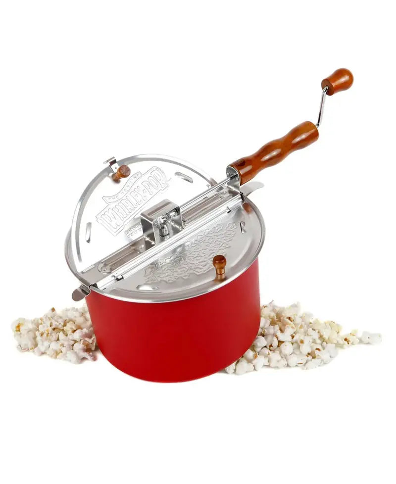Whirley Pop Stovetop Popcorn Maker by Wabash Valley Farms  Red