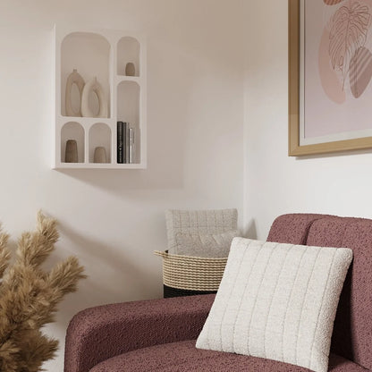 Coussin fourrure blanc Istanbul