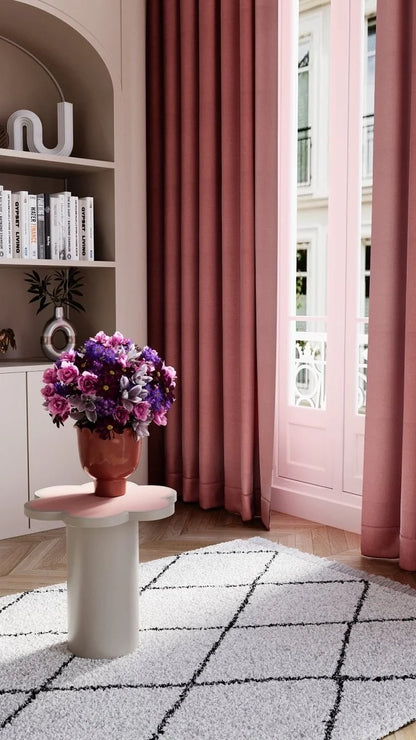 Table d appoint fleur coloris p che Flora