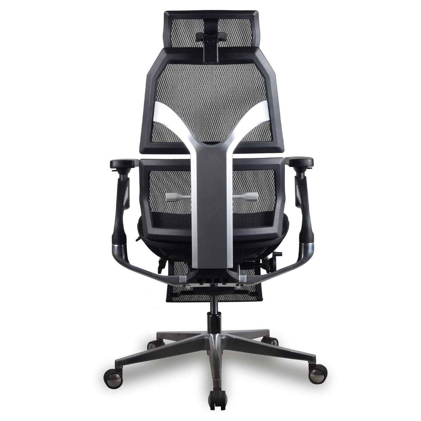 Chaise ergonomique de bureau - AURA PREMIUM Noire en mousse et maille