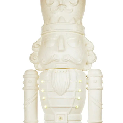 Holiday Time Animated 75-Inch White Nutcracker  LED Lights & Holiday Music