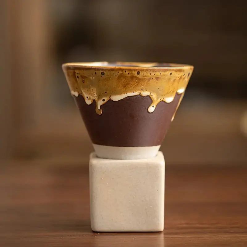 Kyoto-Inspired 200ml Ceramic Espresso Cup Set  Clean Minimalist Design