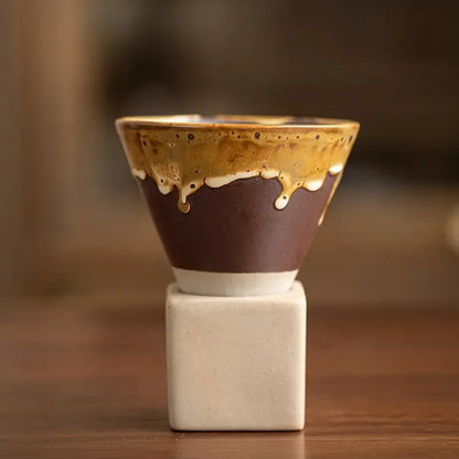 Kyoto-Inspired 200ml Ceramic Espresso Cup Set  Clean Minimalist Design