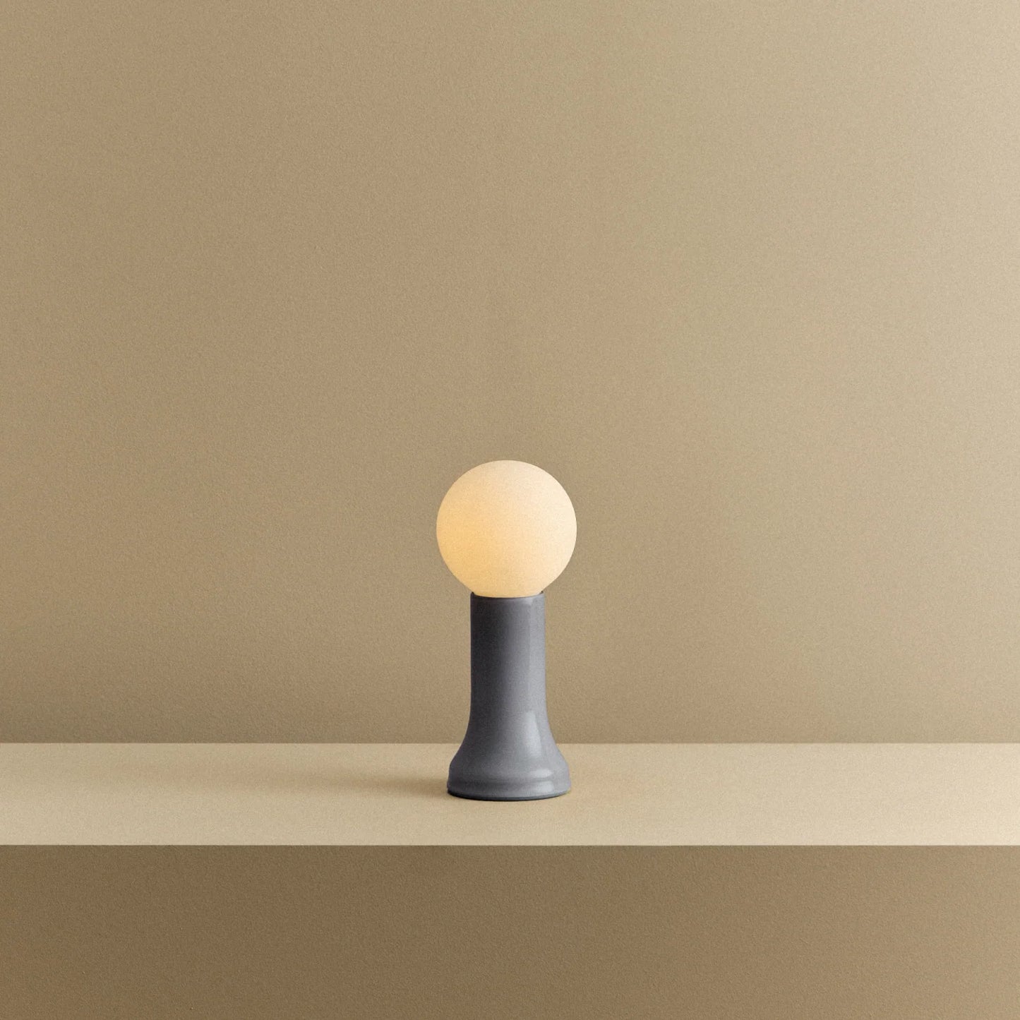Shore Table Lamp in Smoke Grey