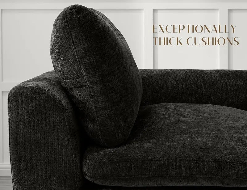 110-Inch Cloud Sectional Sofa  Modular L-Shape Living Room Seating with Deep Seats