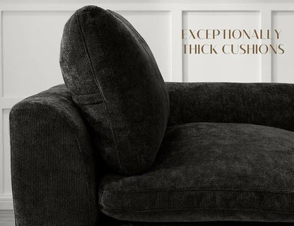 110-Inch Cloud Sectional Sofa  Modular L-Shape Living Room Seating with Deep Seats