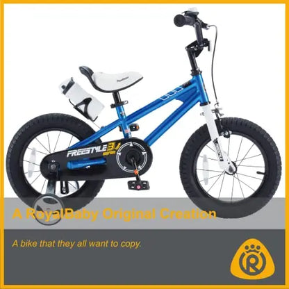 RoyalBaby Freestyle BMX Kids’ Bike with Training Wheels and Adjustable Kickstand