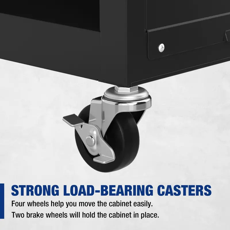 WORKPRO Sliding-Metal 5-Drawer Rolling Tool Cabinet  Mobile Storage Solution with Smooth Casters
