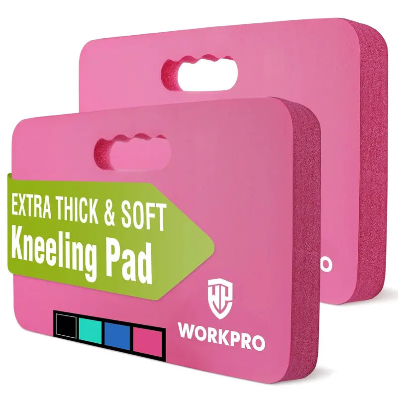 WORKPRO Extra-Thick Dual Kneeling Pad Set for Gardening, Baby Care, and Fitness Use