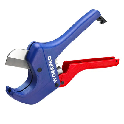 WORKPRO Ratcheting PVC & PEX Pipe Cutter  Cuts Up to 2-1/2″ Diameter