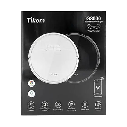Tikom Robot Vacuum and Mop, G8000 Robot Vacuum Cleaner, 2700Pa Strong Suction