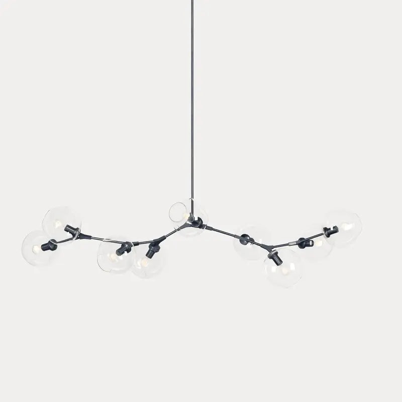 Orvani Linear Globe Chandelier in Modern Industrial Style