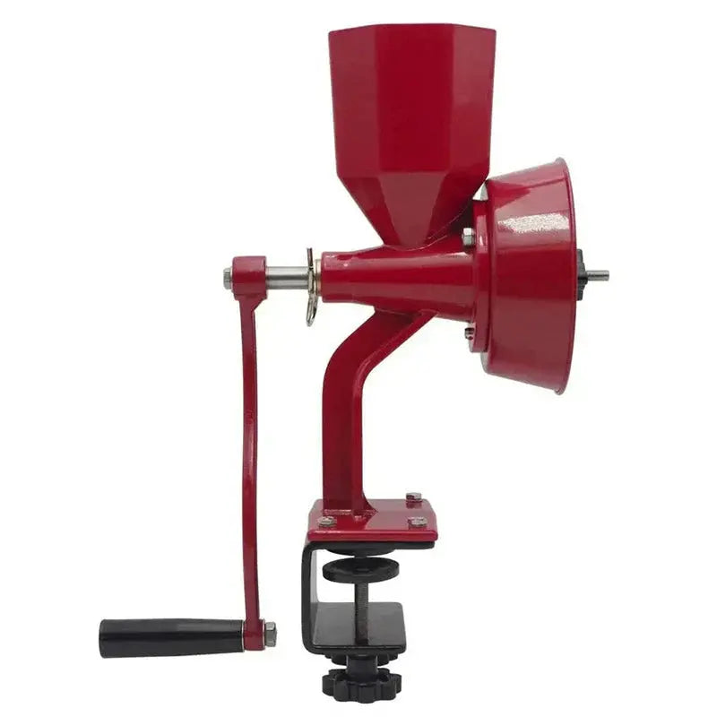 Red Mill Primary Deluxe Grain Grinder  Manual Kitchen Mill for Dry and Oily Grains
