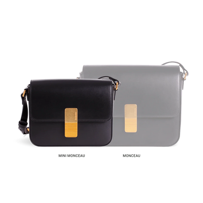 Mini Monceau - Cuir Box Noir