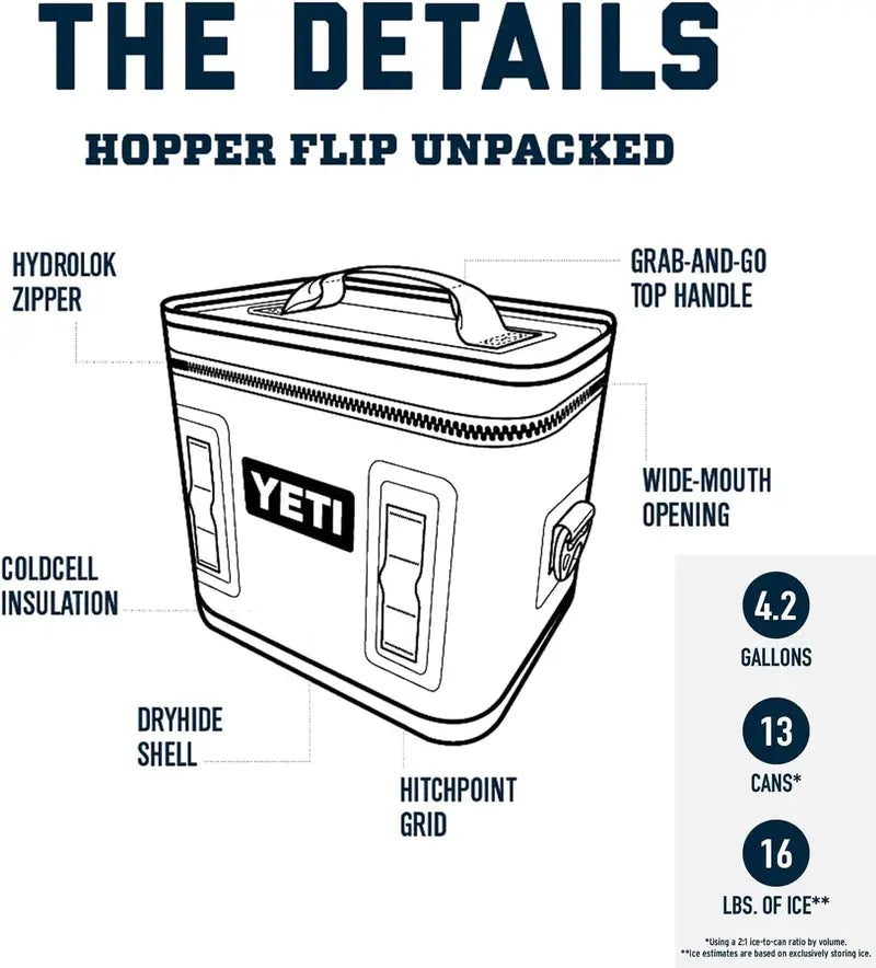 Hopper Flip 12-Can Portable Soft Cooler  Insulated, Leakproof, and Collapsible Travel Cooler