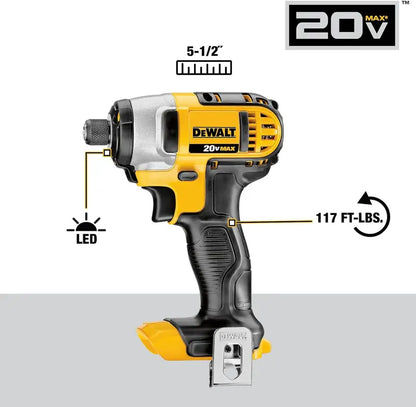 20V MAX Cordless Drill and Impact Driver Combo  2-Battery Power Tool Set with Charger