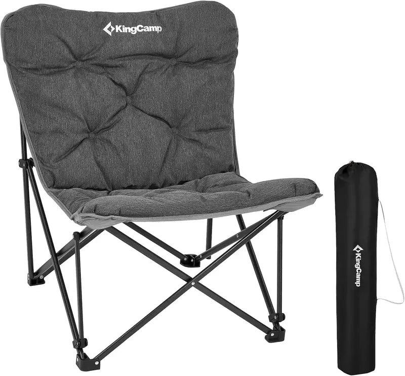KingCamp Butterfly Chair — Oversized Padded Outdoor Folding Seat with 400-LB Capacity & Carry Bag