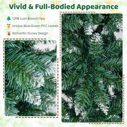9-Foot Pre-Lit Slim Pencil Christmas Tree  500 Warm White LED Lights