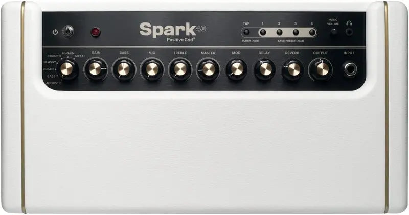 Pearl 40-Watt Combo Practice Guitar Amplifier for Electric Bass & Acoustic with Spark App