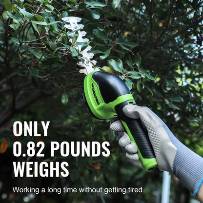 WORKPRO 3.6V Cordless 2-in-1 Hedge & Grass Trimmer  Lightweight Handheld Design