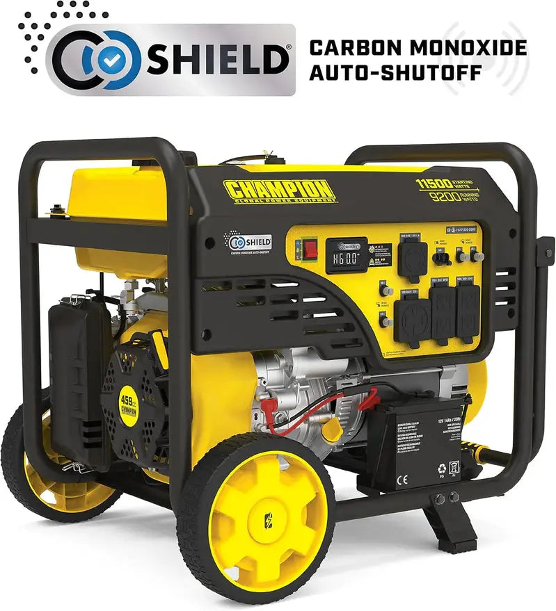 9000W Wireless Start Portable Generator  CO Shield Safety Technology & Smart Monitoring