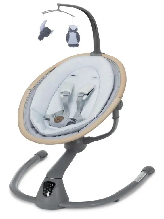Cassia Baby Swing Classic Oat  Smart Portable Infant Swing with Music, 360° Rotation, Lightweight & Foldable, Essential Blue