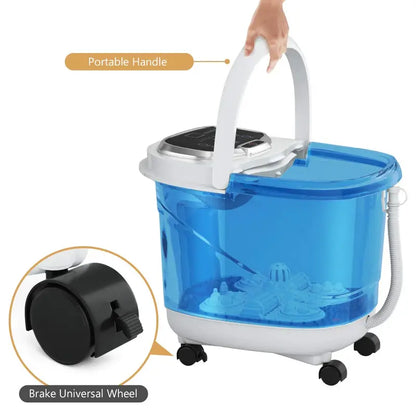 Giantex Heated Foot Spa Massager with Rotating Jets, Temperature Control, and Adjustable Shower Feature