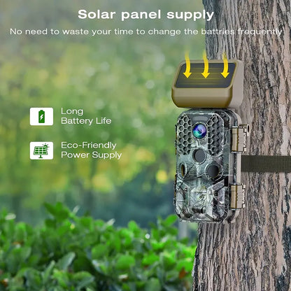 T200 Solar-Powered 4K Trail Camera  30MP Imaging with WiFi & Bluetooth Connectivity