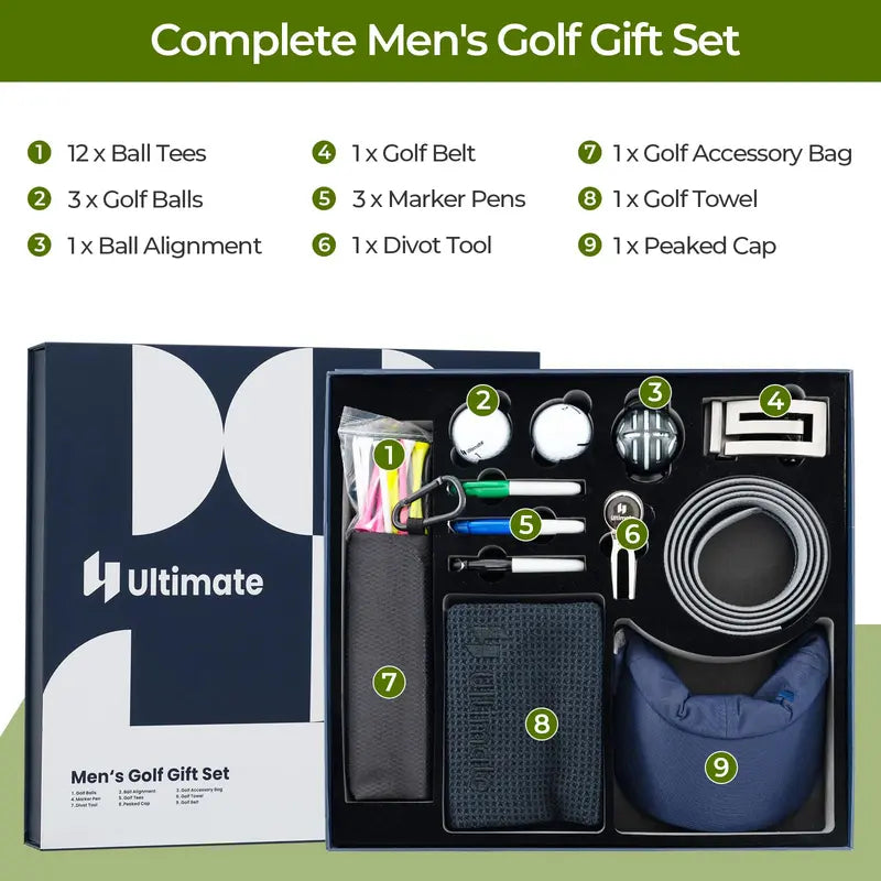 Complete Golf Accessory Set for Men and Women  Essential On-Course Gear Bundle