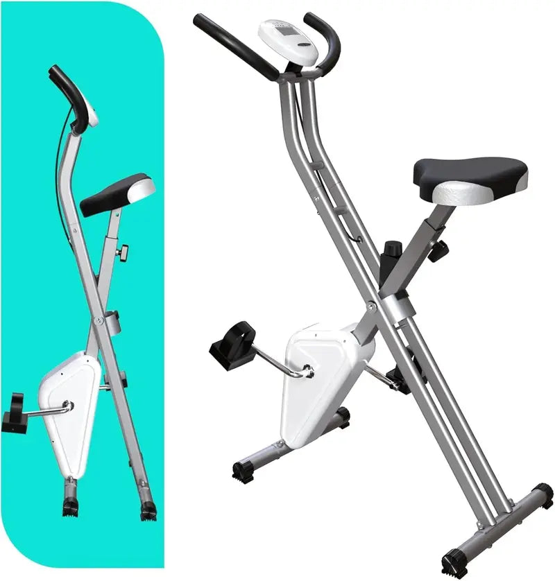 817X Foldable Indoor Exercise Bike  16-Level Magnetic Resistance, 300 LB Capacity, Quiet 2025 Design