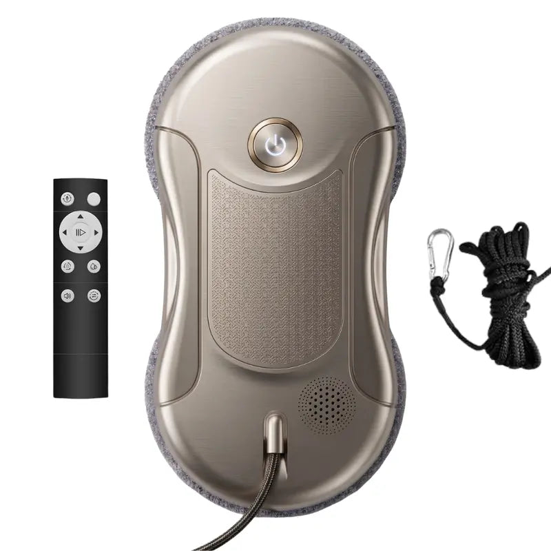 5800Pa Smart Window Cleaning Robot with Dual Spray Nozzles and Edge-Sensing Navigation