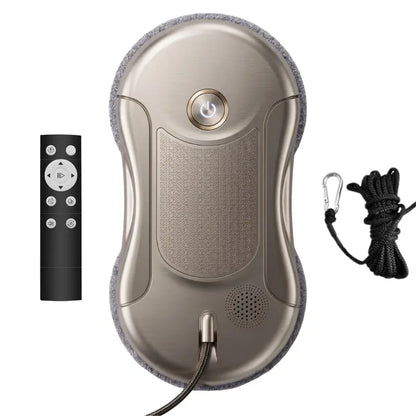 5800Pa Smart Window Cleaning Robot with Dual Spray Nozzles and Edge-Sensing Navigation